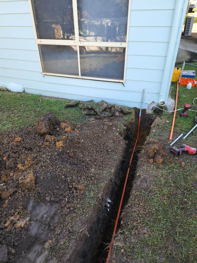 Underground cabling installation